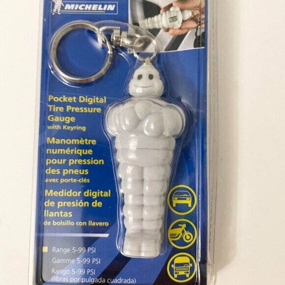 Michelin Pocket Keyring Digital Tire Pressure Gauge 3 Inch Tall - Picture 13 of 15